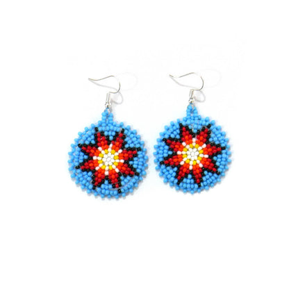 Native American Style Beaded Morning Star medallions