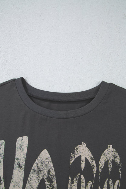 Carbon Grey Vintage Yall Cowboy Boots Graphic Tee