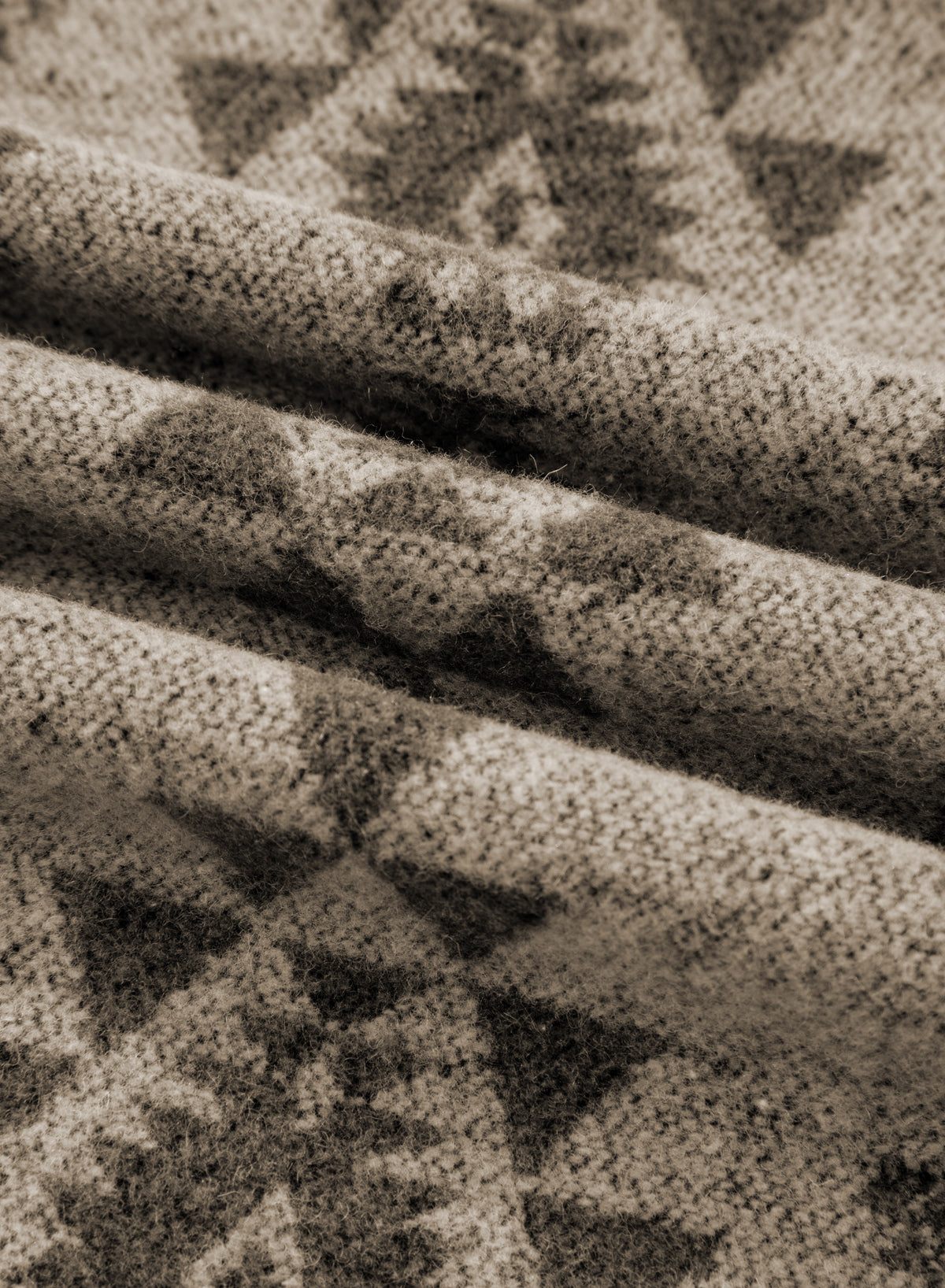 Gray Western Aztec Print Color Block Patchwork Drawstring Hooded Shacket