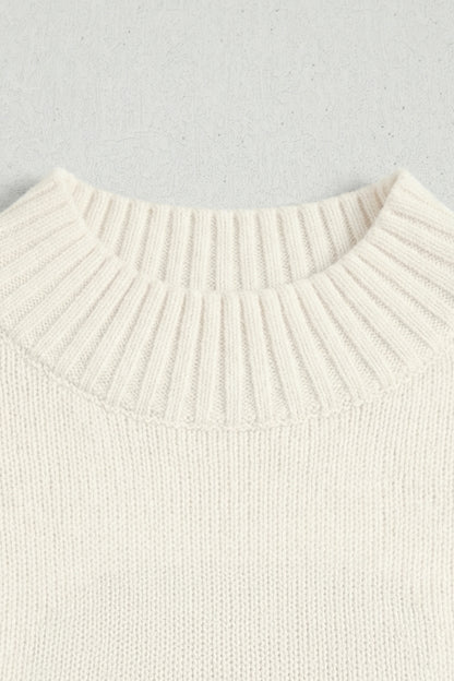 White Valentine Heart Graphic Cropped Short Sleeve Sweater