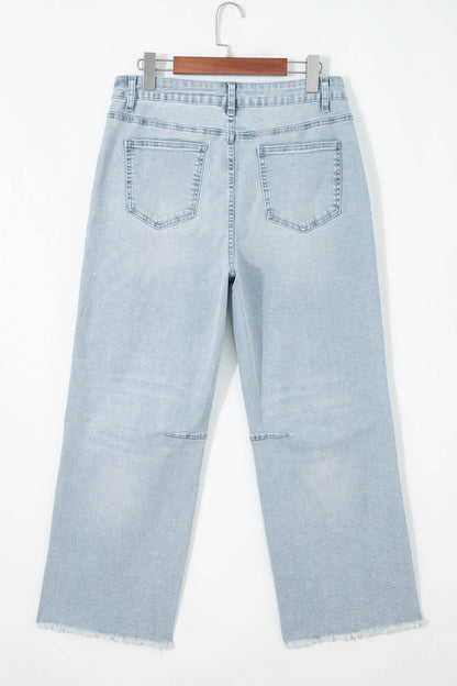 Beau Blue Patriotic Sequin Star Pattern Jeans