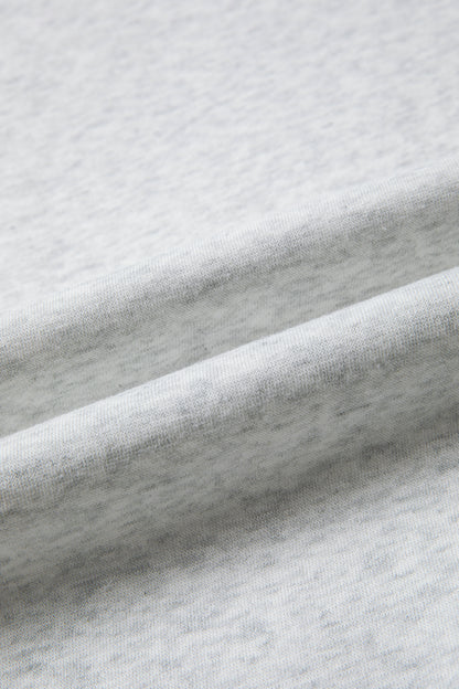 Gray Contrast Patchwork Oversized Hoodie