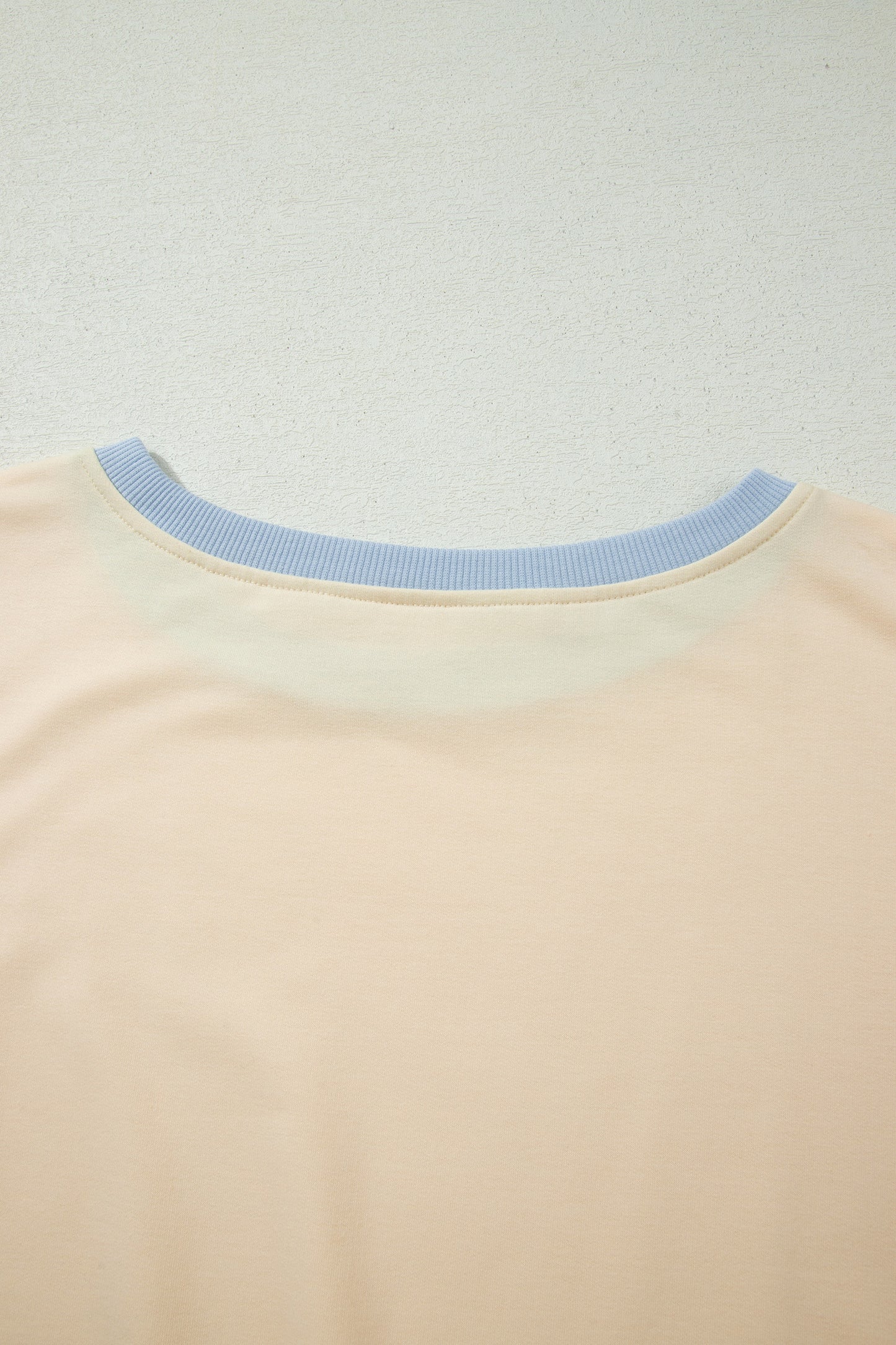 Apricot Colorblock Edge Drop Shoulder T Shirt and Skort 2Pcs Set