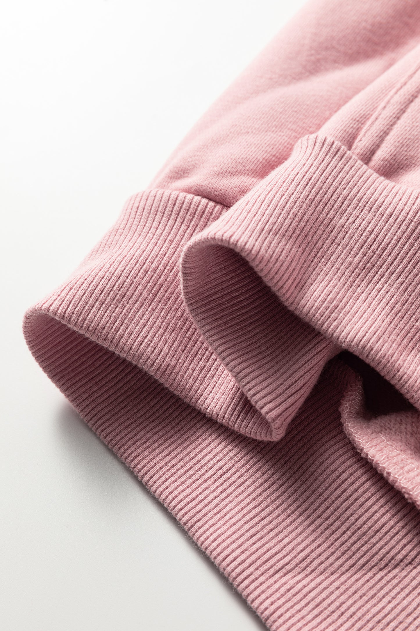 Peach Blossom Button Drawstring Hooded Pullover and Casual Short Set