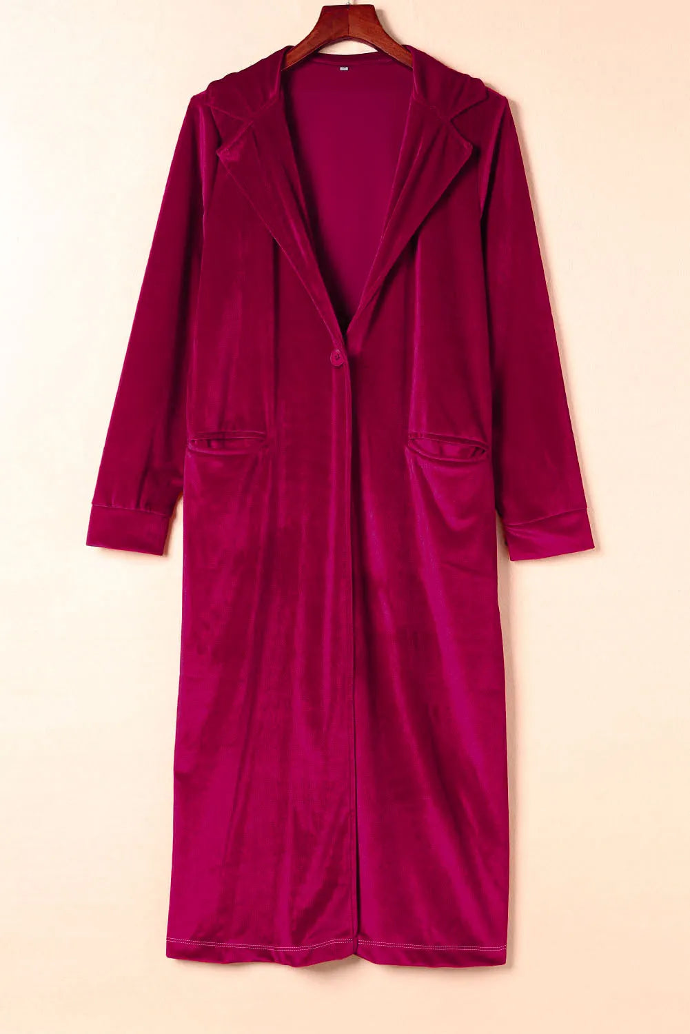 Retro Velvet Long Sleeve Pocket Coat - Chic Meadow Boutique 