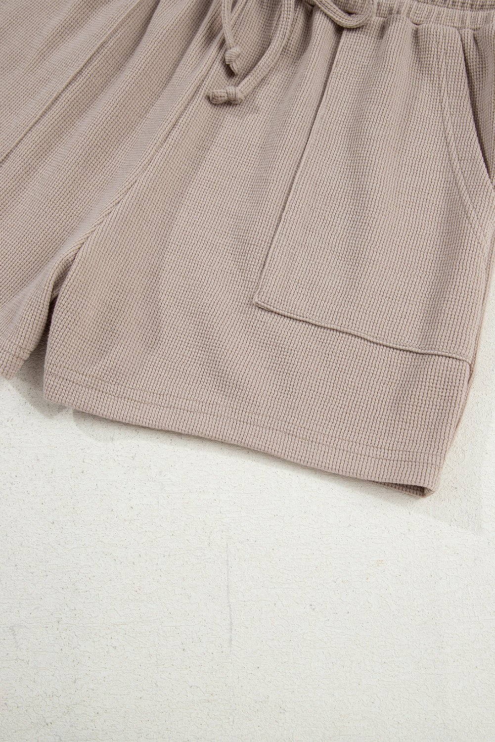 Jet Stream Textured Colorblock Patchwork Tee and Shorts Set