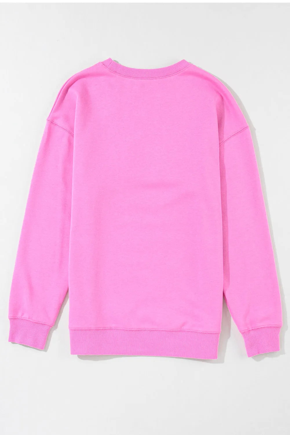 Bright Pink MAMA Letter Embossed Casual Sweatshirt - Chic Meadow Boutique 