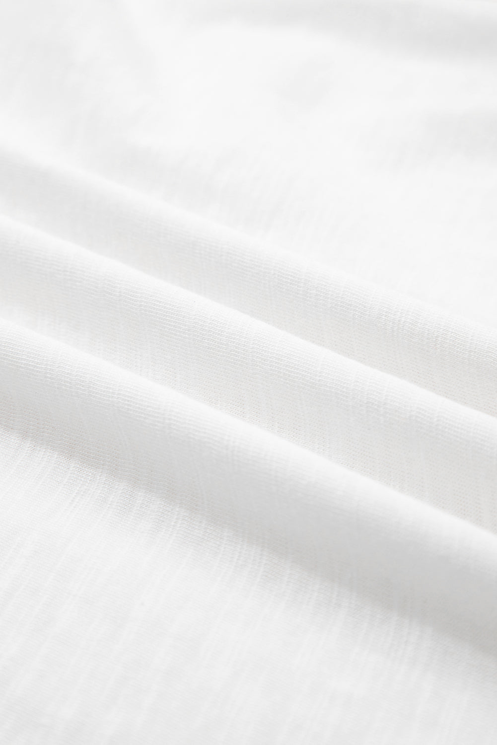 White Layered Ruffle Short Sleeve Round Neck Top