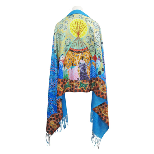 Leah Dorion Dancing Women Eco-Shawl - Chic Meadow Boutique 