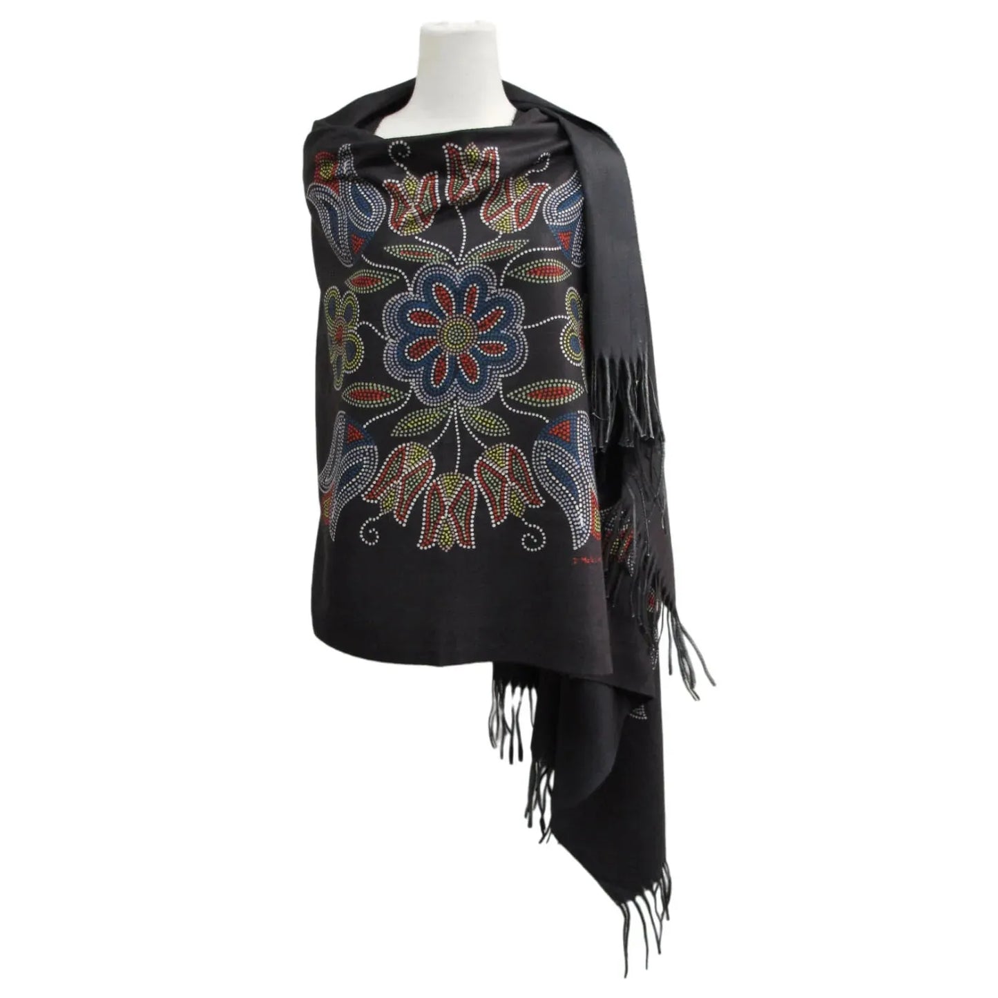 Deb Malcolm Silver Threads Eco-Shawl - Chic Meadow Boutique 