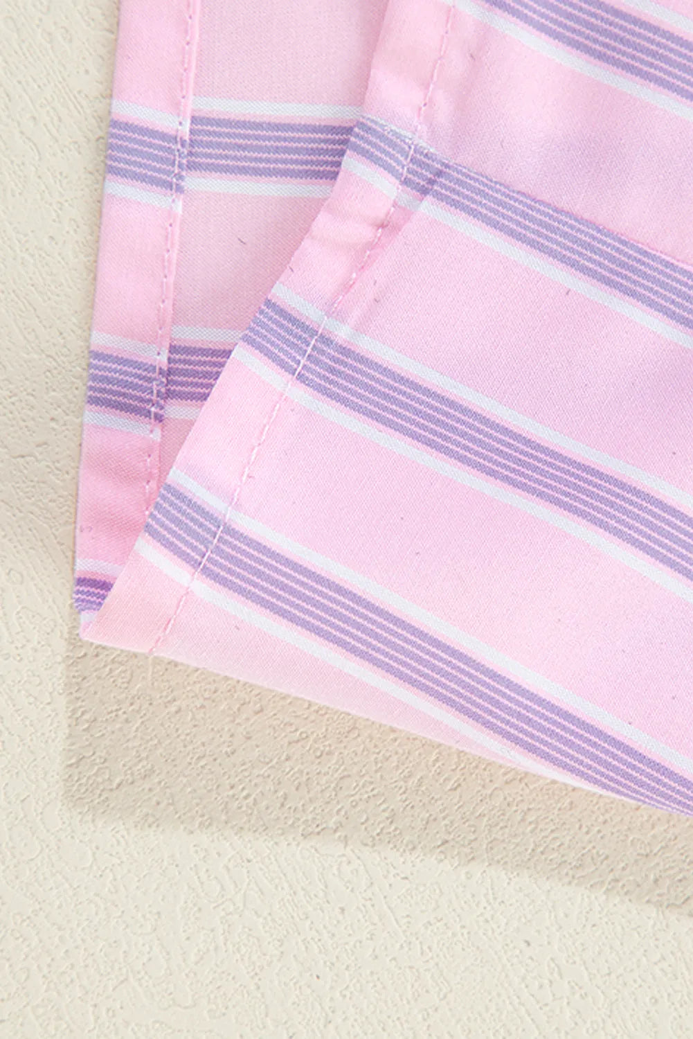 Pink Stripe Chest Pocket Casual Shirt - Chic Meadow Boutique 