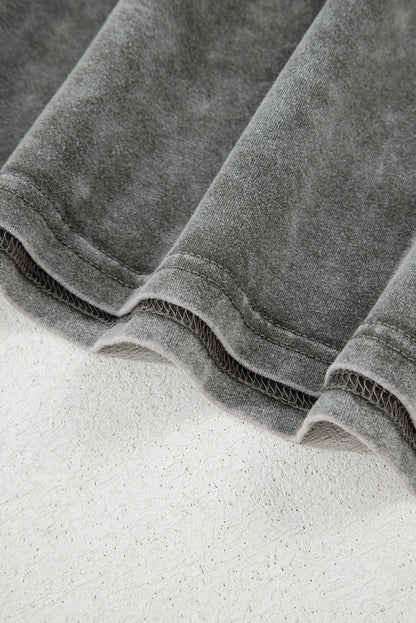 Light Grey Western Steer Head Tie Dye Print Crew Neck T Shirt