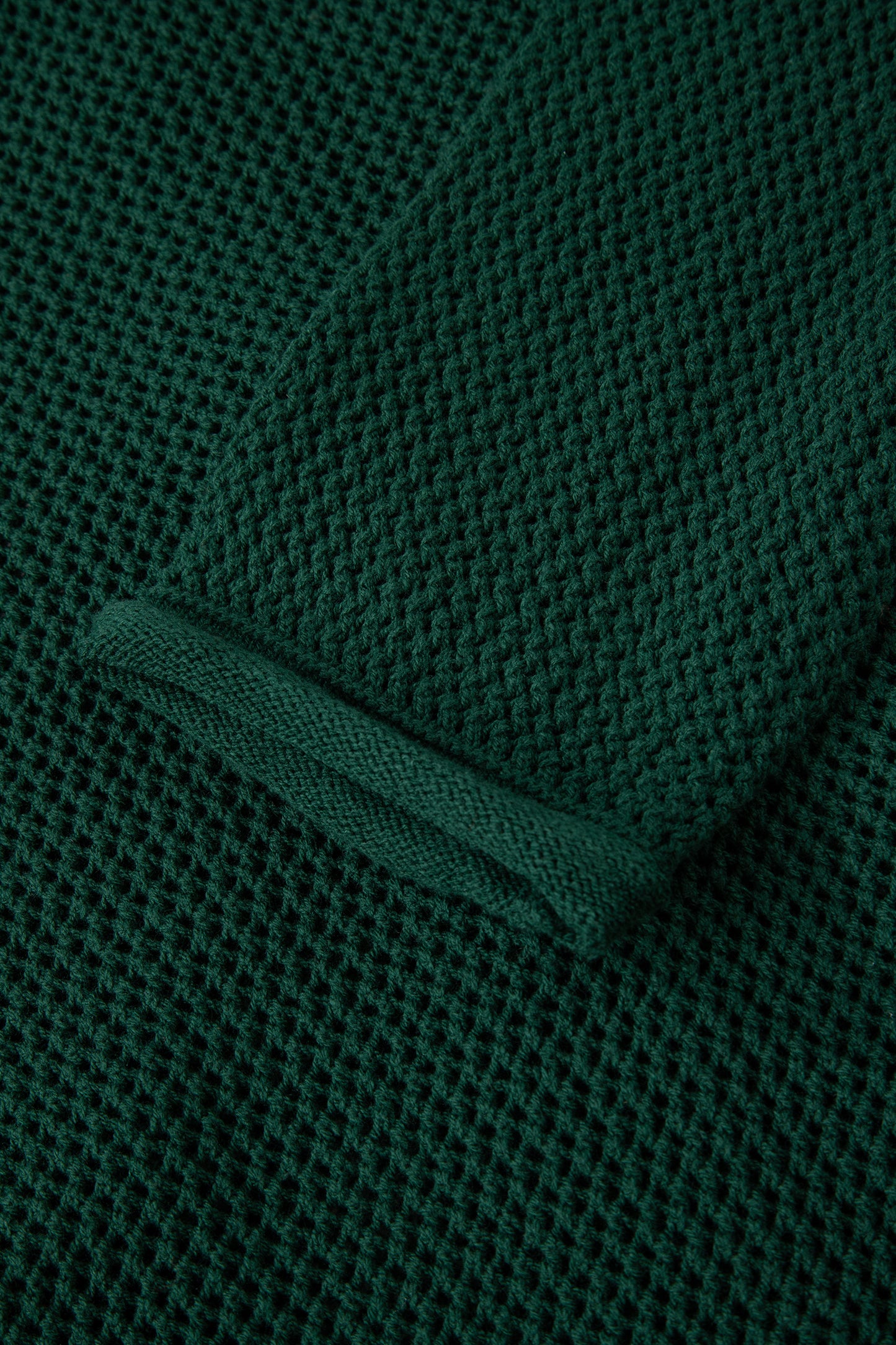 Blackish Green Plus Size Golden Accent Buttons Short Sweater Cardigan