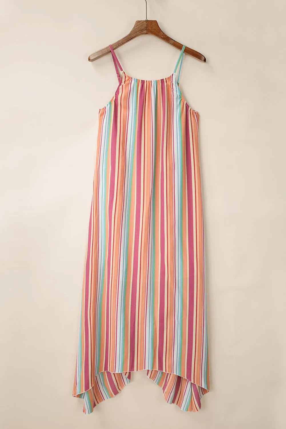 Bohemian Striped Print Sleeveless Holiday Maxi Dress - Chic Meadow Boutique 