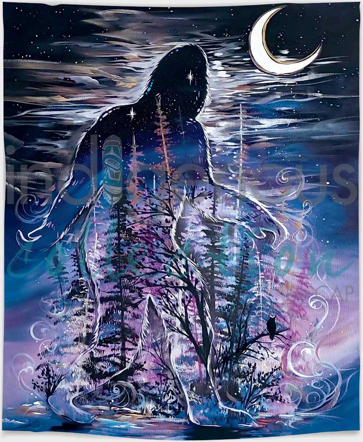Sabe (Sasquatch) Fleece Blanket by Carla Joseph - Chic Meadow Boutique