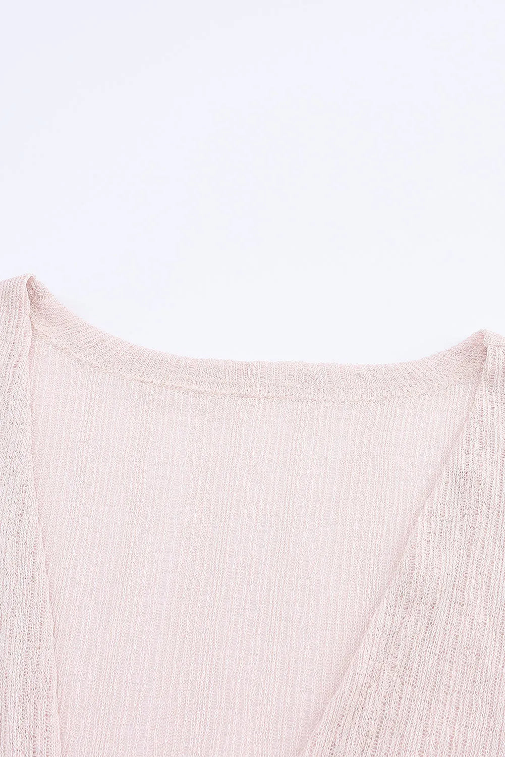 Pink Sheer Lightweight Knit Long Sleeve Cardigan - Chic Meadow Boutique 