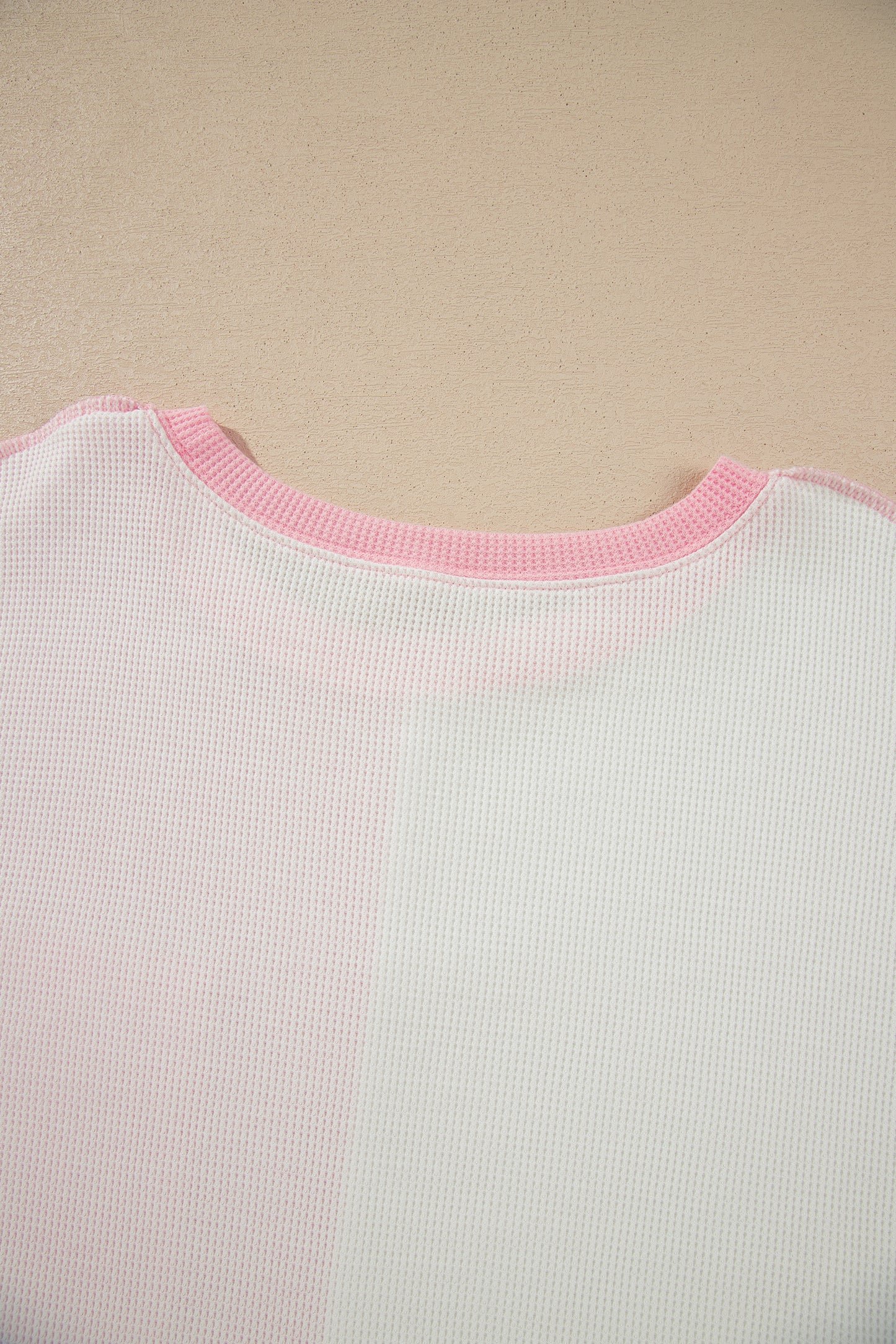 Pink Colorblock Plaid Panel Long Sleeve Plus Size Blouse