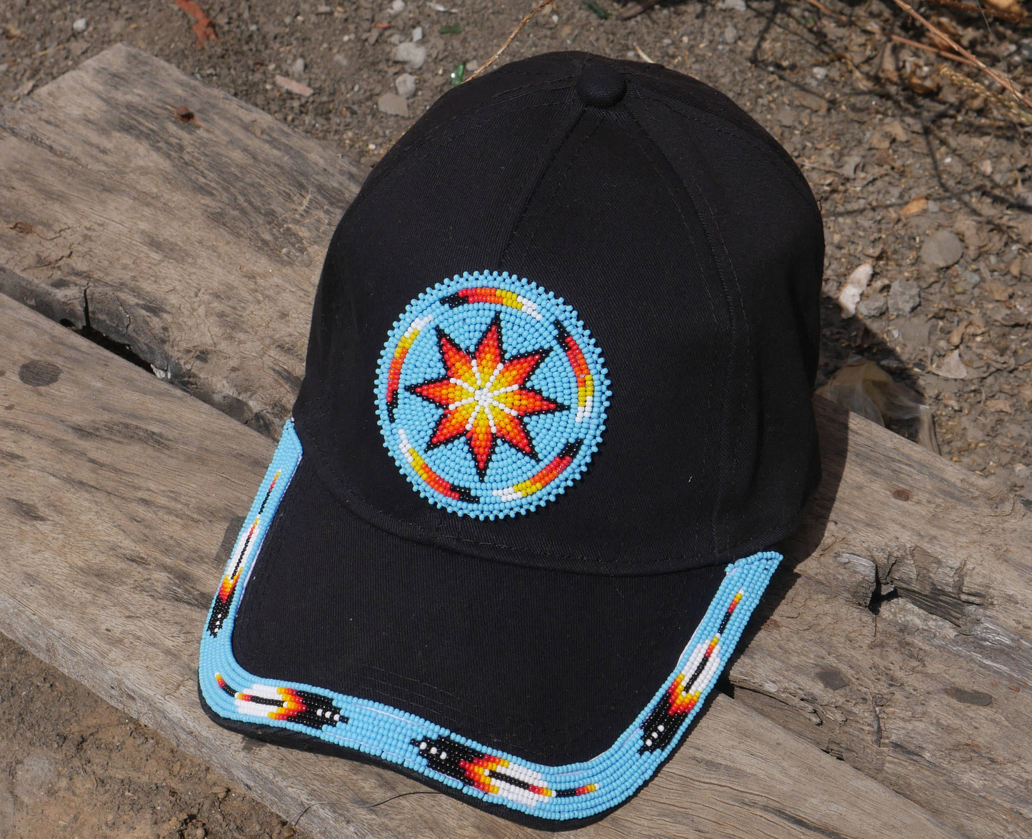 Native American Beaded cap Beaded Baseball cap Beaded Hat