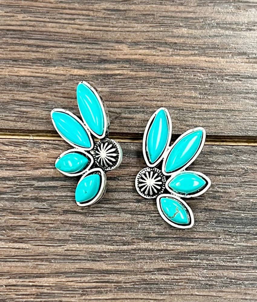 723761, Turquoise Stud Earrings