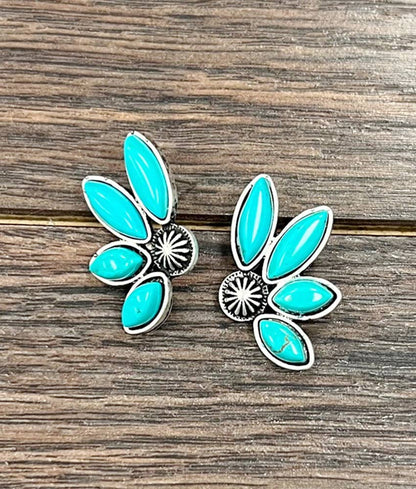 723761, Turquoise Stud Earrings