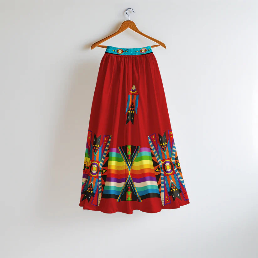 Blooming Spirit Geometric Skirt by 49DZINE