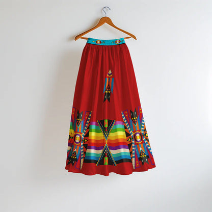 Blooming Spirit Geometric Skirt by 49DZINE