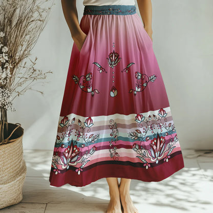 Winter Roseblush Skirt by 49DZINE