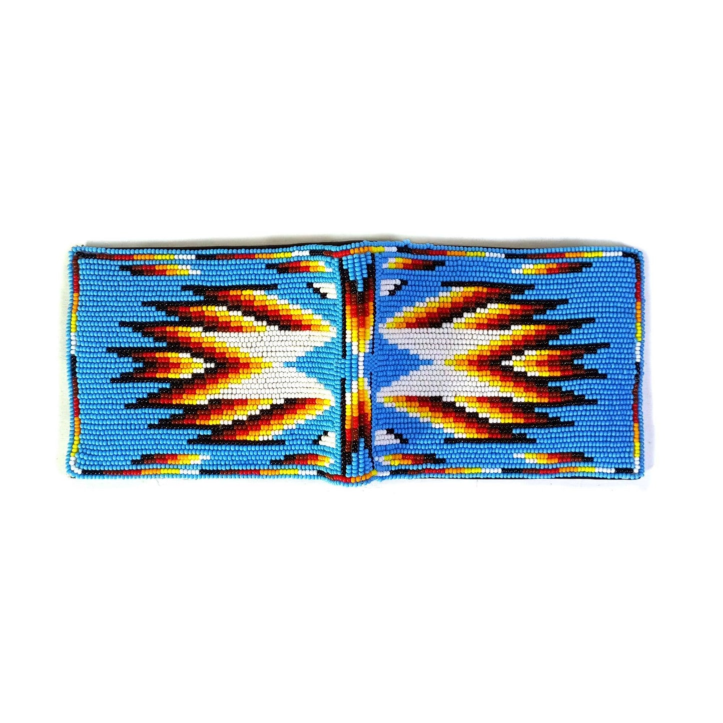 Handmade Beaded Wallet with intricate Beadwork Bifold Wallet