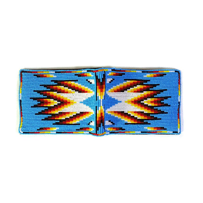Handmade Beaded Wallet with intricate Beadwork Bifold Wallet