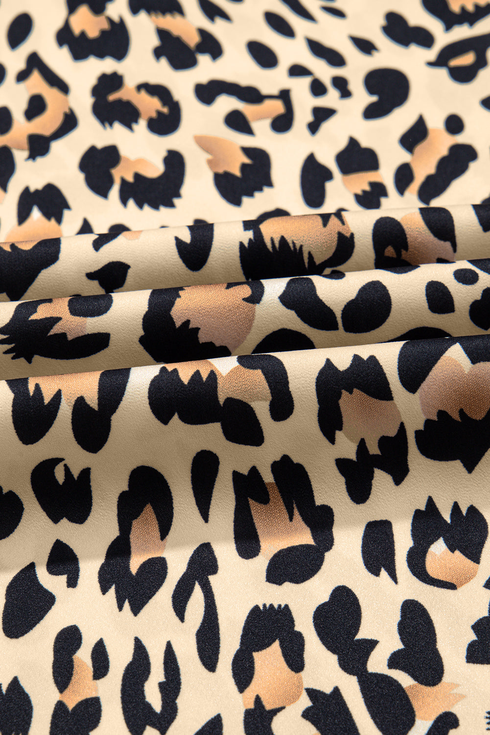 Parchment Leopard Drawstring Flowy Wide Leg Pants