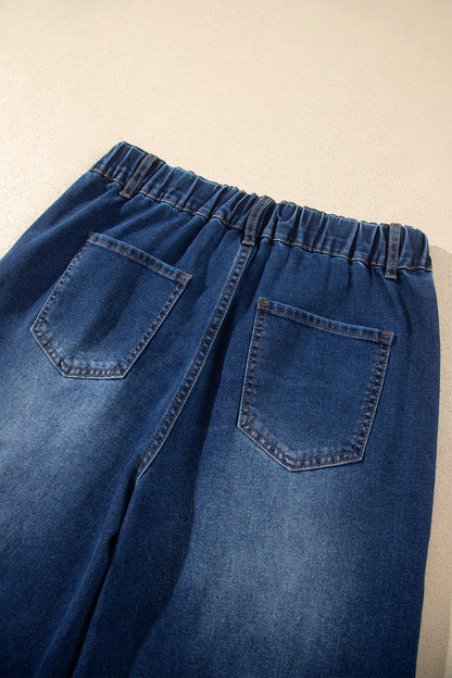 Ashleigh Blue Star Decorated Wide Leg Jeans