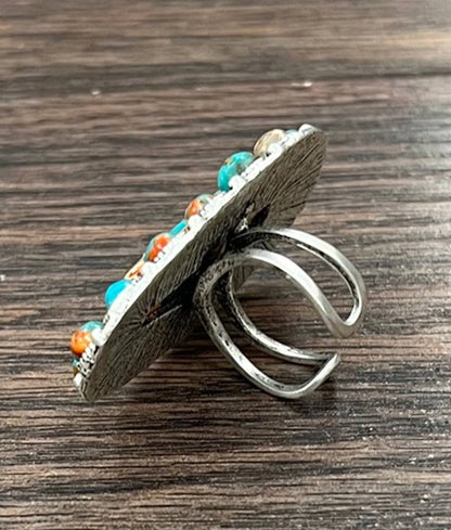 Gemstone Adjustable Ring