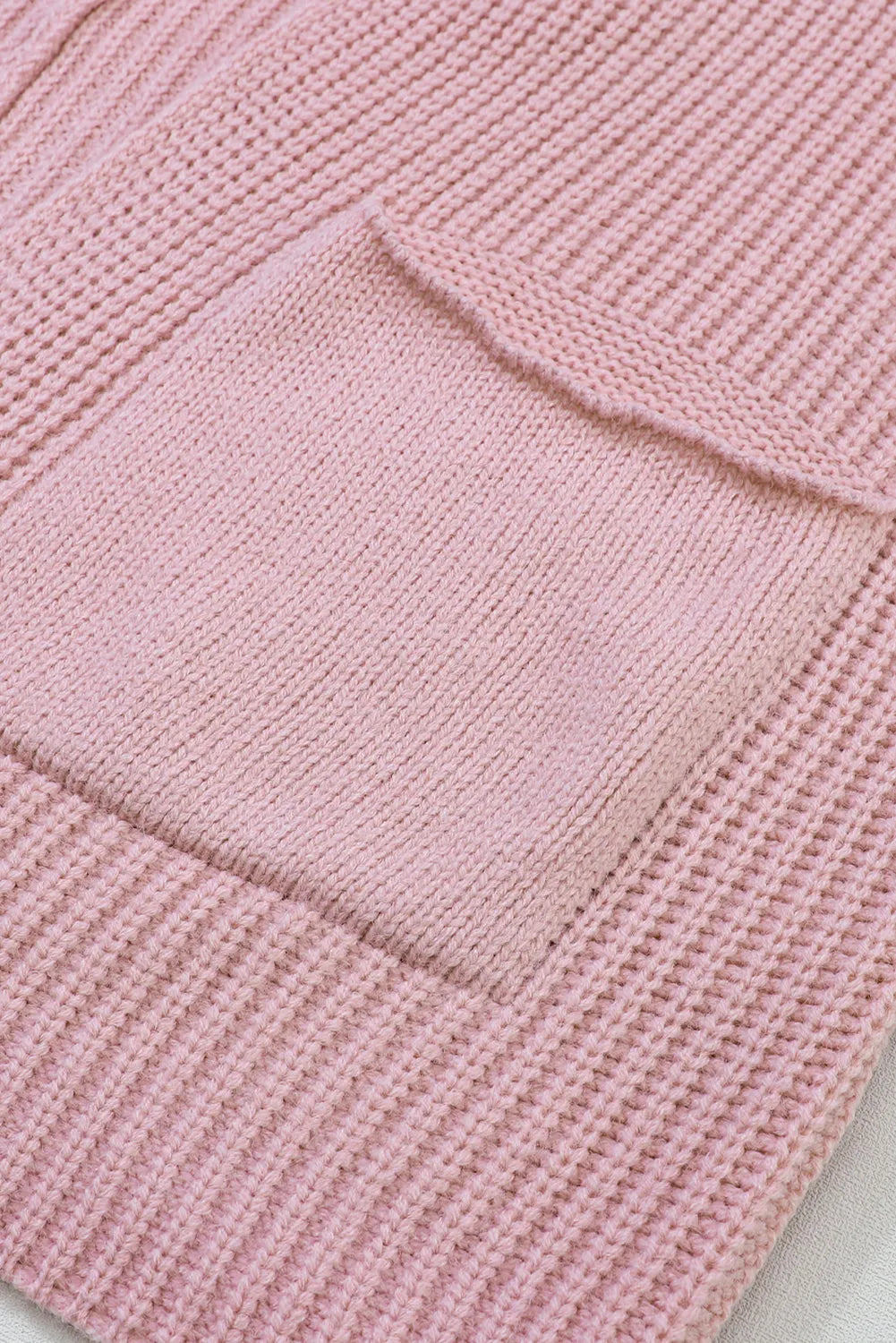 Pink Oversized Fold Over Sleeve Sweater Cardigan - Chic Meadow Boutique 