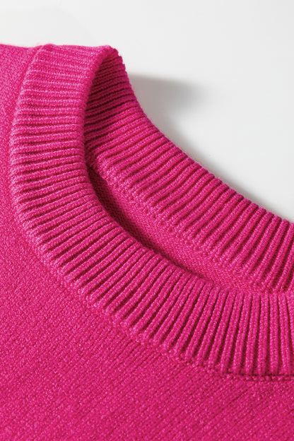 Rose Red Sequined Bow Graphic Christmas Holiday Sweater