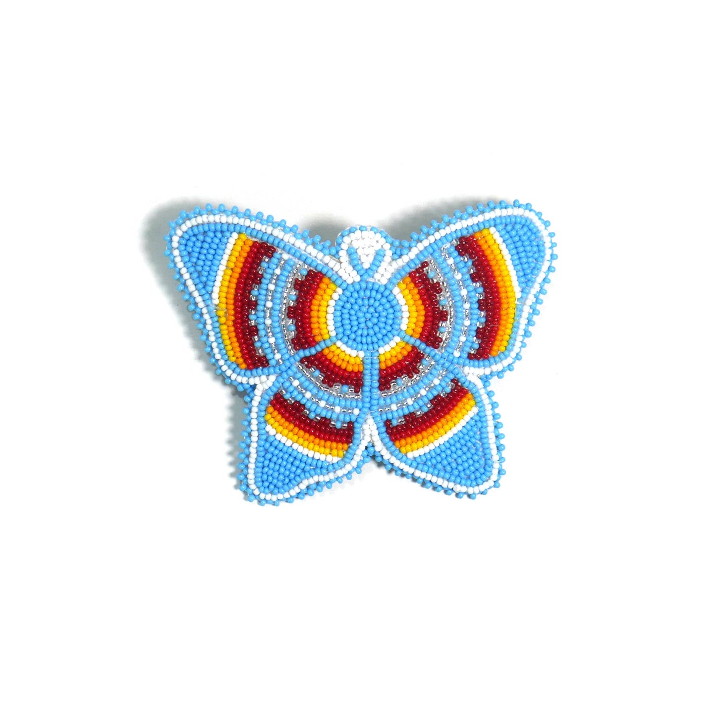 Beaded Butterfly Hair Clips Beaded Barrette, Tribal Barrette