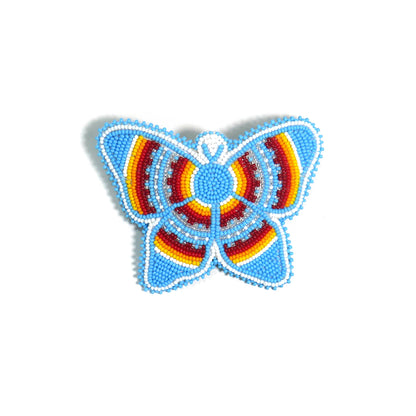 Beaded Butterfly Hair Clips Beaded Barrette, Tribal Barrette