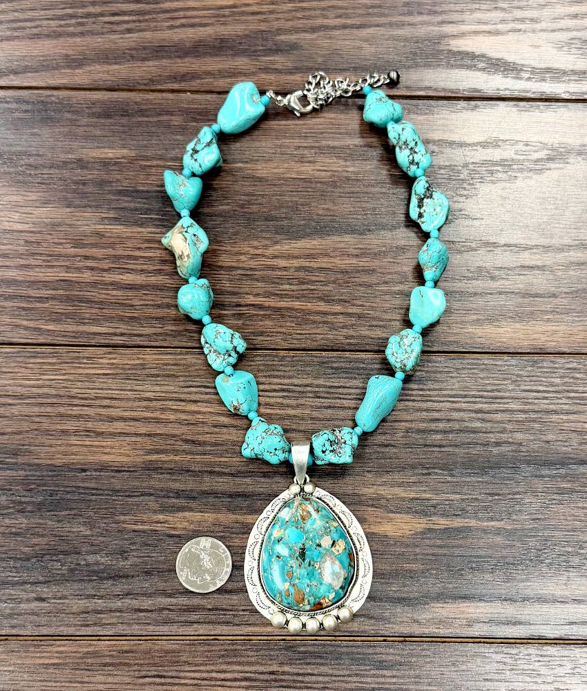 739767, Turquoise/Gemstone Necklace