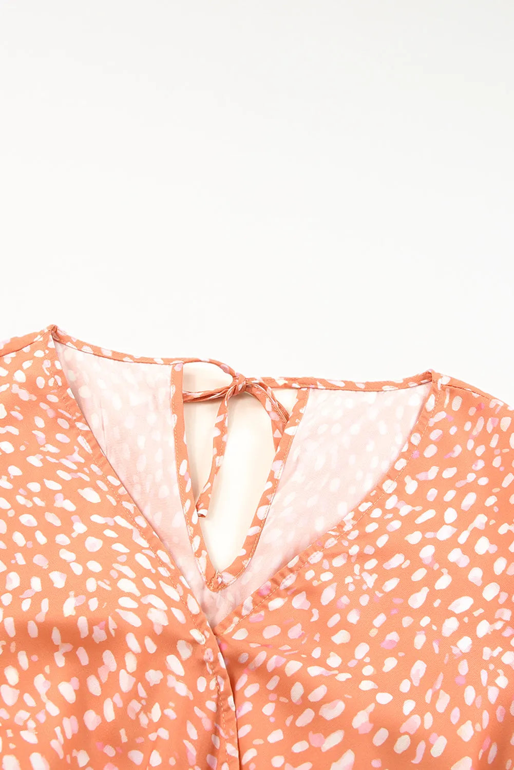 Orange Animal Spotted Print Romper - Chic Meadow Boutique 