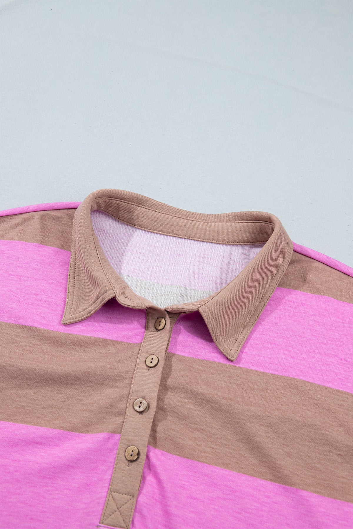 Rose Stripe Striped Colorblock Long Sleeve V Neck Shift Plus Size Dress
