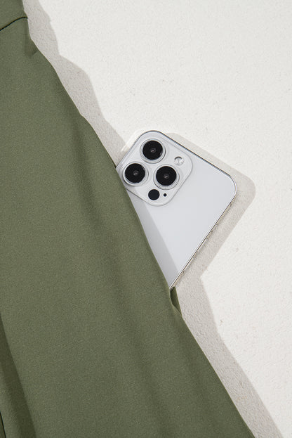 Four Leaf Clover Sleeveless Scoop Neck Flared Split Midi Dress