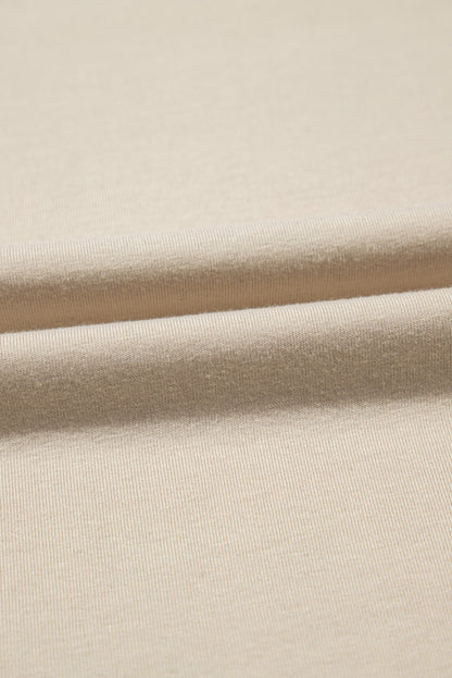 Beige LIVE YOUR BEST LIFE Crew Neck Western Graphic Tee