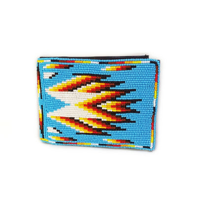 Handmade Beaded Wallet with intricate Beadwork Bifold Wallet