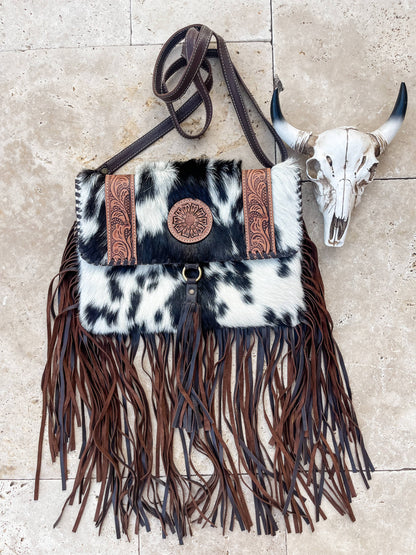 THE REGINA CROSSBODY cowhide purse bag