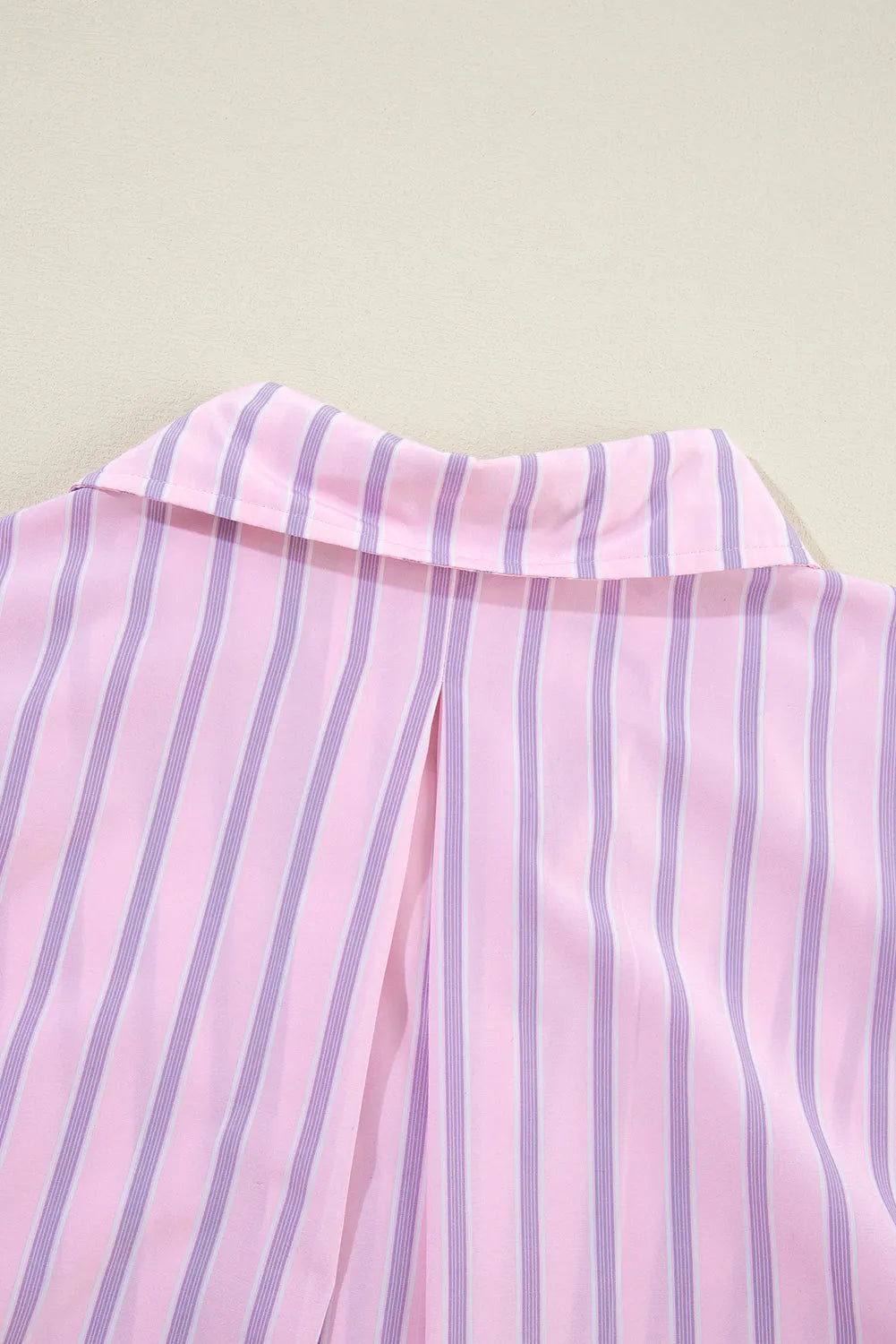 Pink Stripe Chest Pocket Casual Shirt - Chic Meadow Boutique 