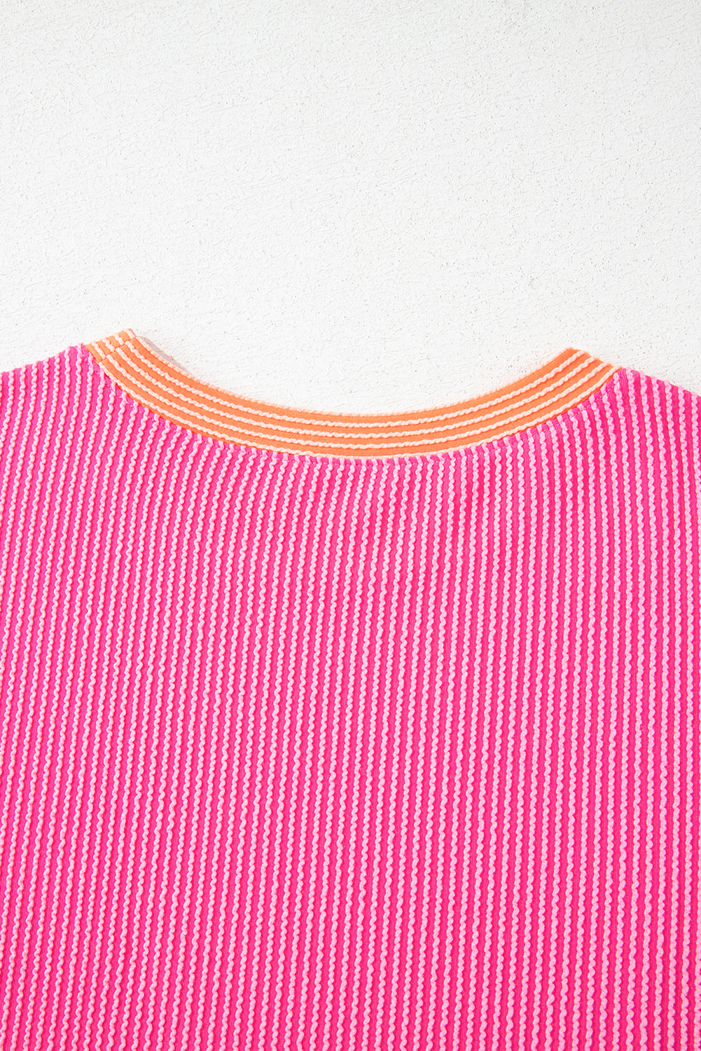 Multicolour Corded Colorblock Crewneck Tee