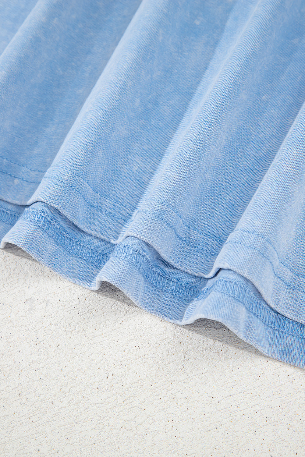 Beau Blue Mineral Wash Tank Mini Dress with Pockets