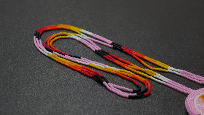 Native American Style Beaded Heart medallions