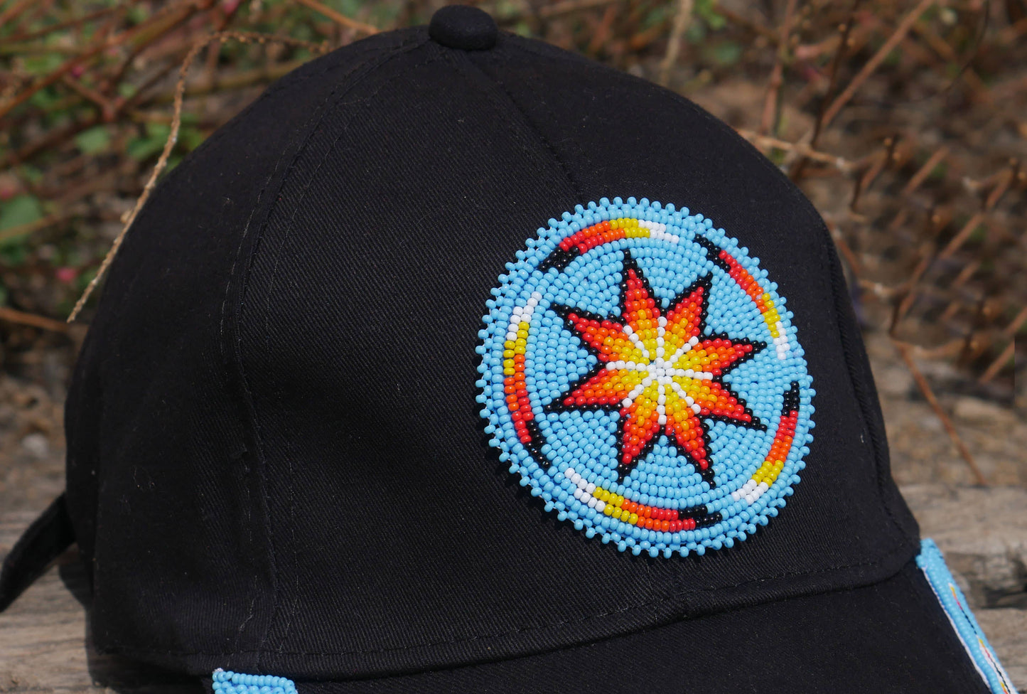 Native American Beaded cap Beaded Baseball cap Beaded Hat