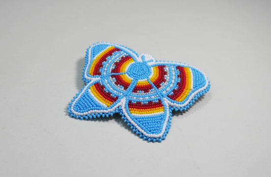 Beaded Butterfly Hair Clips Beaded Barrette, Tribal Barrette