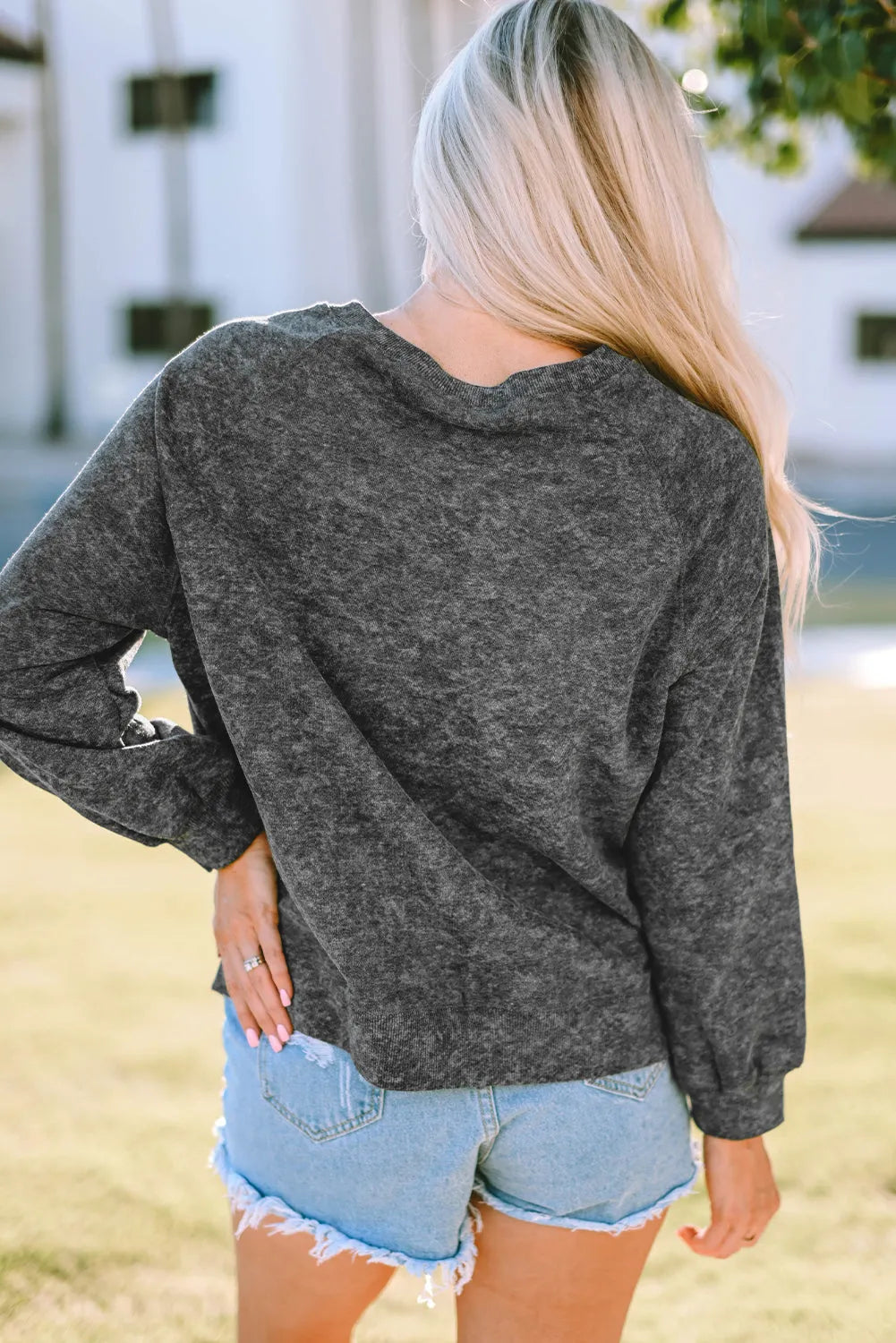 Gray Coors Banquet RODEO Graphic Mineral Washed Sweatshirt - Chic Meadow Boutique 